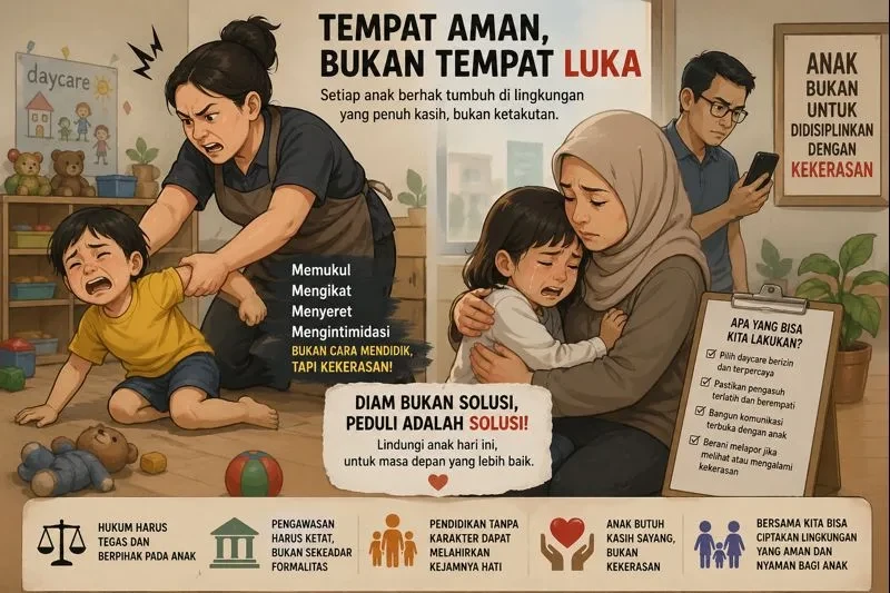 Jeritan Anak di Balik Dinding Daycare