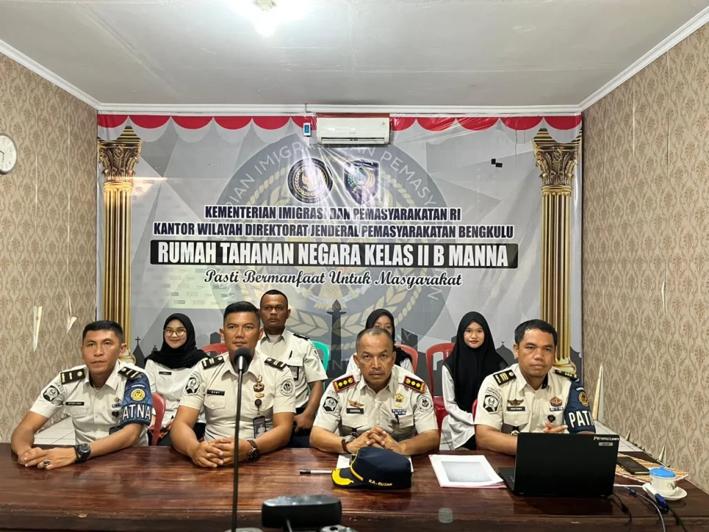 Tindak Lanjuti Arahan Pusat, Karutan Manna Ikuti Zoom Anev Capaian Kinerja Triwulan I 2026 Bersama Sekjen Kemenimipas