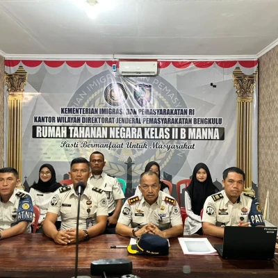 Tindak Lanjuti Arahan Pusat, Karutan Manna Ikuti Zoom Anev Capaian Kinerja Triwulan I 2026 Bersama Sekjen Kemenimipas