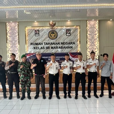 Rutan Marabahan Perkuat Komitmen Bersih Halinar Melalui Ikrar Bersama dan Razia Gabungan Bersama APH