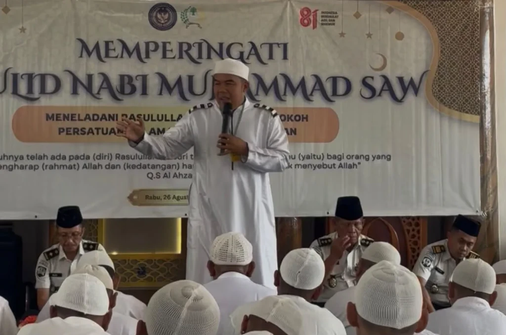 PERINGATI MAULID NABI MUHAMMAD SAW, LAPAS KELAS IIA SERANG PERKUAT NILAI KEIMANAN DAN KETELADANAN