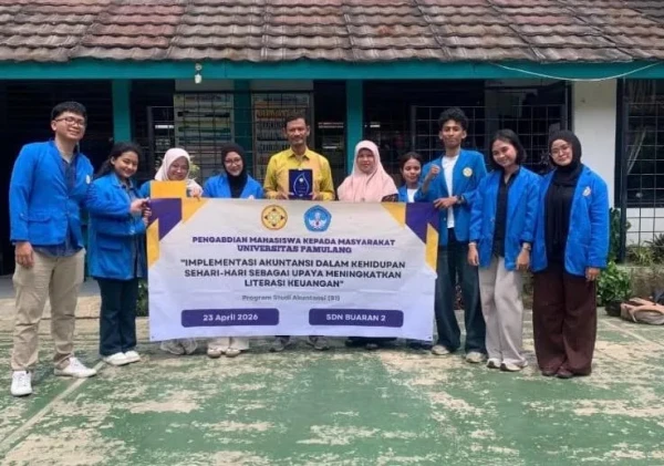 Mahasiswa Akuntansi Universitas Pamulang Tanamkan Literasi Keuangan Sejak Dini di SDN Buaran 2 Melalui Media "Pohon Uang"
