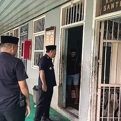 Kepala Kesatuan Pengamanan Pimpin Operasi Deteksi Dini di Lapas Kelas I Bandar Lampung