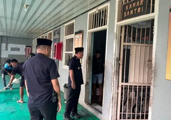 Kepala Kesatuan Pengamanan Pimpin Operasi Deteksi Dini di Lapas Kelas I Bandar Lampung