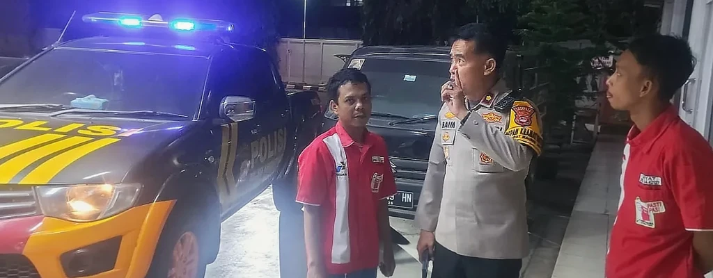 Kapolsek Kramatwatu Patroli ke SPBU Wanayasa, Beri Arahan Antisipasi Lonjakan Pembelian BBM
