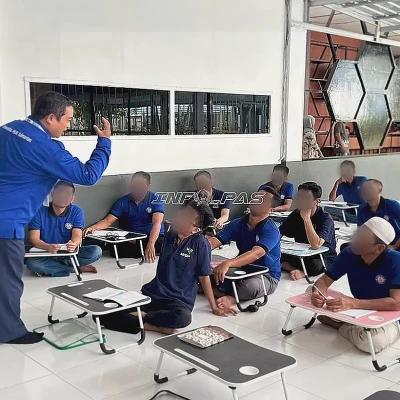 Warga Binaan Lapas Narkotika Karang Intan Ikuti Perkuliahan Kewirausahaan S1