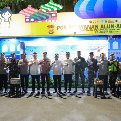 Gubernur Andra Soni dan Kapolda Banten Apresiasi Relawan Pos Pengamanan Lebaran