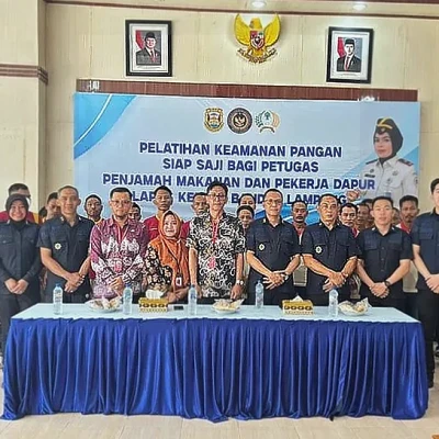 Lapas Kelas 1 Bandar Lampung Gelar Pelatihan Keamanan Pangan untuk Petugas Dapur