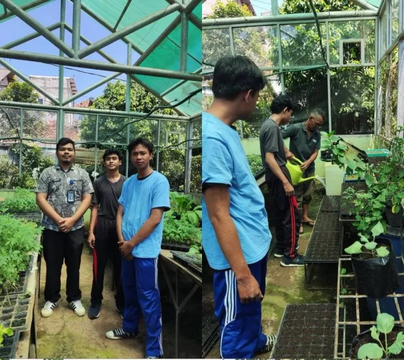 Klien Anak Bapas Jakarta Selatan Ikuti Pelatihan Penyemaian Cabai di Ragunan