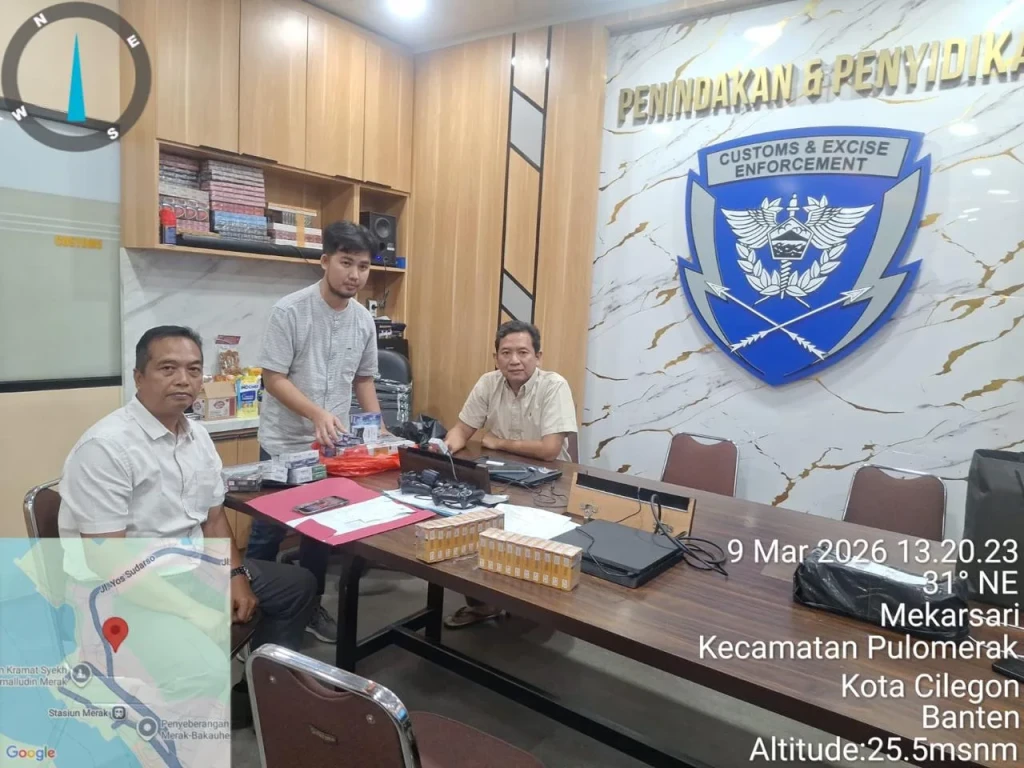 Polsek Warunggunung Limpahkan Kasus Rokok Ilegal ke Bea Cukai Merak