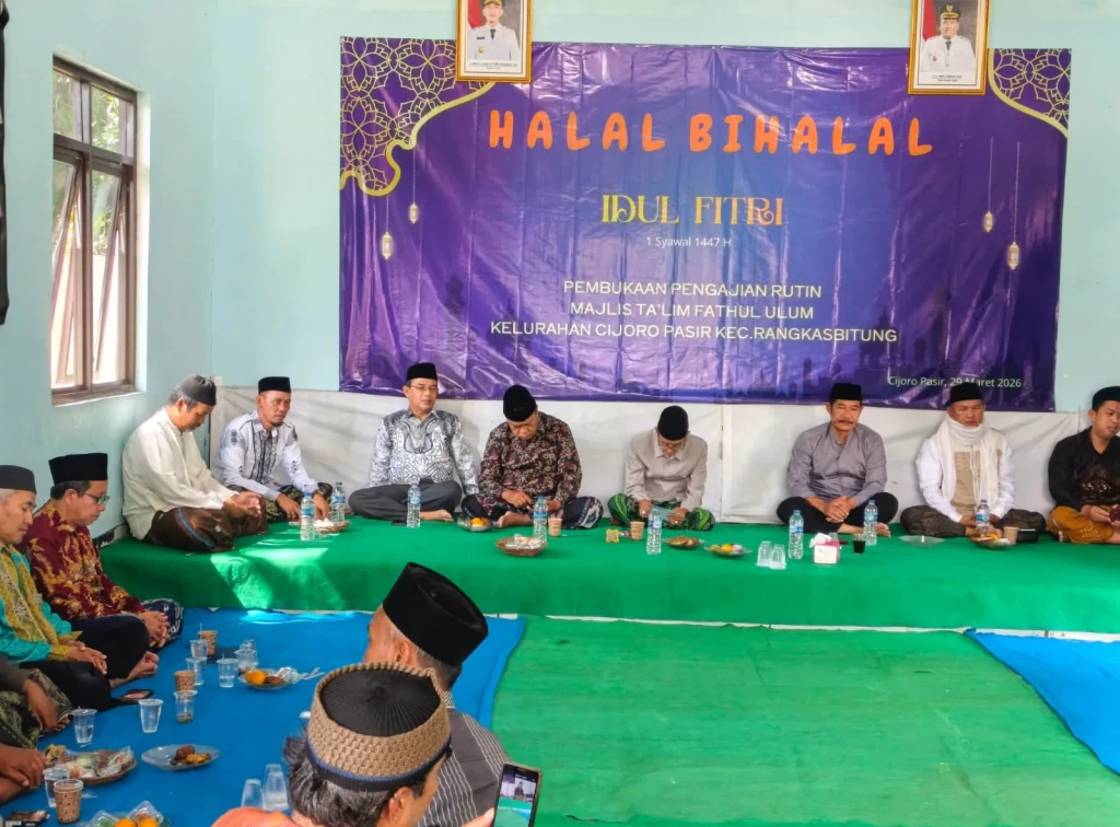 Kelurahan Cijoropasir Gelar Halal Bihalal dan Buka Pengajian Rutin Majelis Taklim