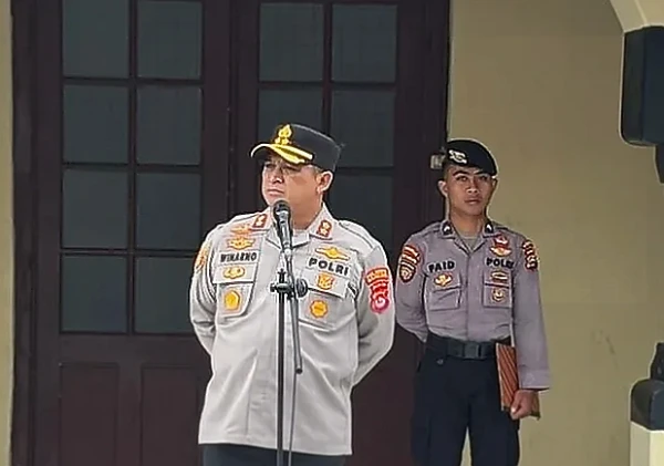 Wakapolresta Serang Kota Pimpin Apel, Ingatkan Personel Jaga Disiplin dan Kamtibmas Ramadhan