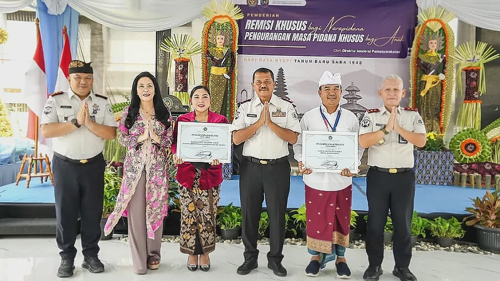 Remisi Nyepi 2026 Diberikan ke 1.515 Warga Binaan, Empat Langsung Bebas
