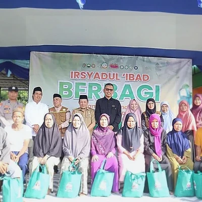 Yayasan Irsyadul Ibad Pandeglang Bagikan 448 Paket Ramadhan, Kumpulkan Rp53 Juta