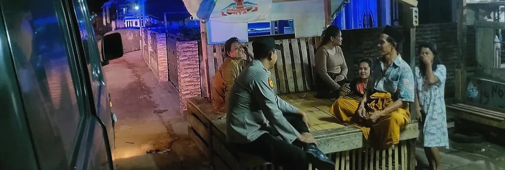 Polsek Ciomas Polresta Serkot Gelar Patroli Malam Jaga Kamtibmas di Wilayah