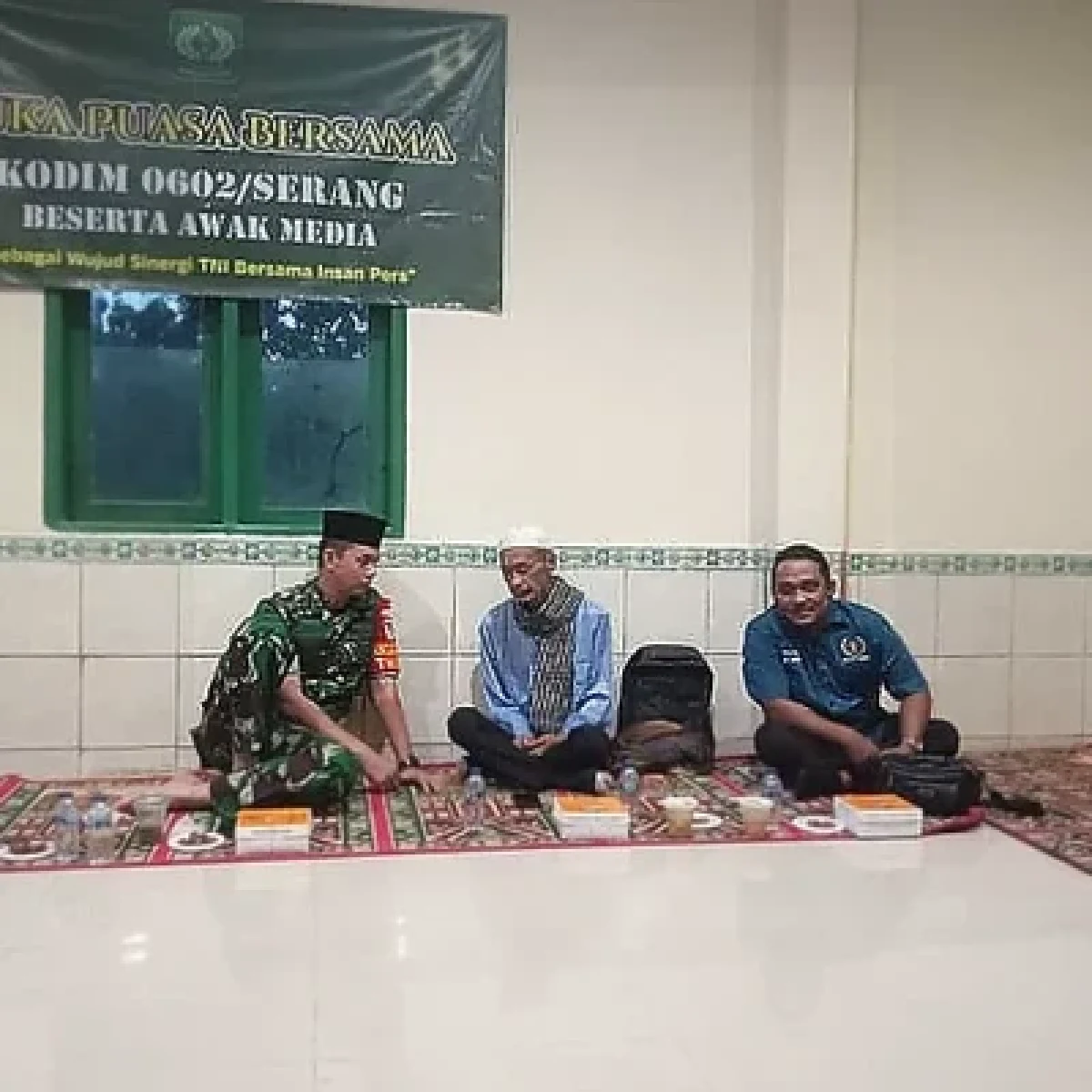 Kodim 0602/Serang dan Insan Pers Perkuat Sinergi Lewat Buka Puasa Bersama