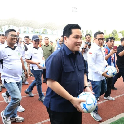 Gubernur Andra Soni dan Ketum PSSI Erick Thohir Resmi Buka Liga 4 Banten
