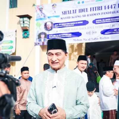 Wagub Achmad Dimyati Berbaur dengan Warga Pandeglang Rayakan Idulfitri 1447 H