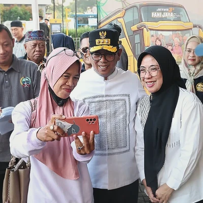 Gubernur Banten Andra Soni Lepas 1.570 Pemudik Gunung Kidul di Tangerang