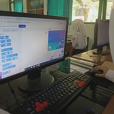 MTsN 4 Bantul Kembangkan Koding Scratch, Siswa Antusias Pelajari Algoritma