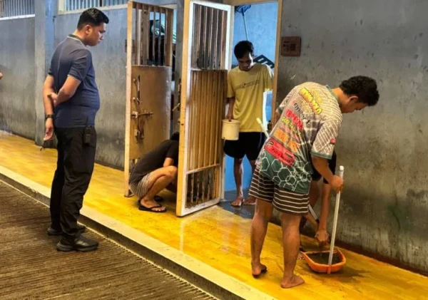 Rutan Kelas I Tangerang Gelar Bersih-bersih Lingkungan Peringati Hari Bakti Pemasyarakatan ke-62
