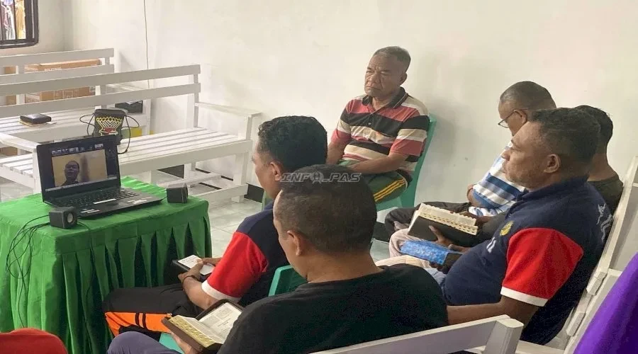 Lapas Wahai Gelar Ibadah Virtual untuk Warga Binaan Kristiani