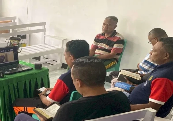 Lapas Wahai Gelar Ibadah Virtual untuk Warga Binaan Kristiani