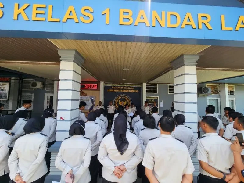 Lapas Kelas I Bandar Lampung Gelar Simulasi Kunjungan, Pastikan Pelayanan Prima