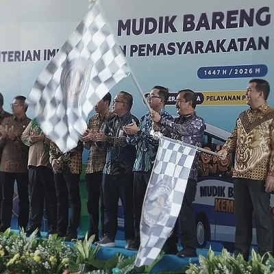 Kemenimipas Berangkatkan 661 Peserta Mudik Bersama Sambut Idulfitri 1447 H