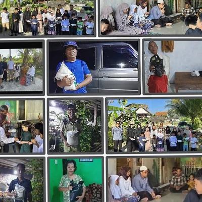 Yayasan Revolusi Moral Santuni Anak Yatim dan Salurkan Bantuan Beras di Cipocok Jaya