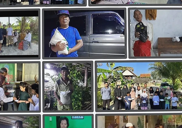 Yayasan Revolusi Moral Santuni Anak Yatim dan Salurkan Bantuan Beras di Cipocok Jaya