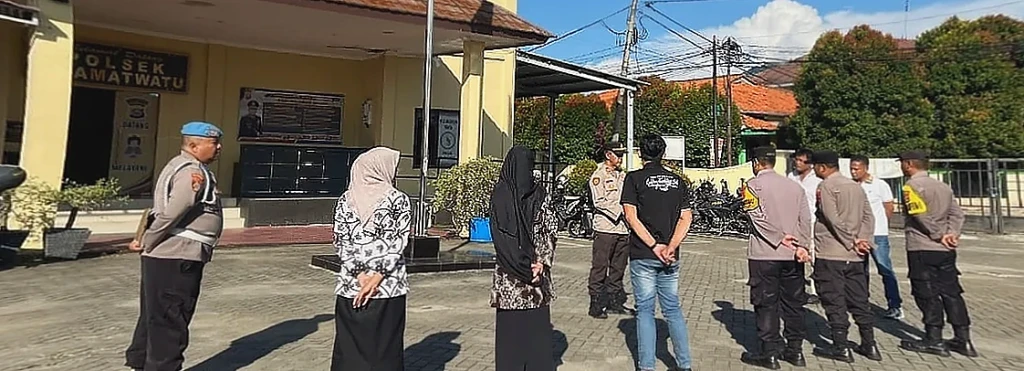 Wakapolsek Kramatwatu Pimpin Apel Pagi, Tekankan Disiplin dan Kamtibmas