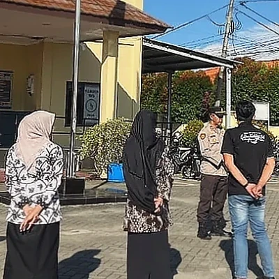 Wakapolsek Kramatwatu Pimpin Apel Pagi, Tekankan Disiplin dan Kamtibmas