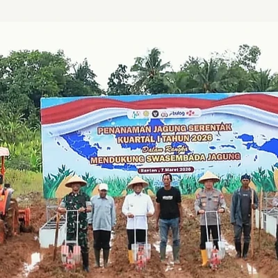 Polda Banten Tanam Jagung Serentak di Serang, Dukung Swasembada Pangan Nasional