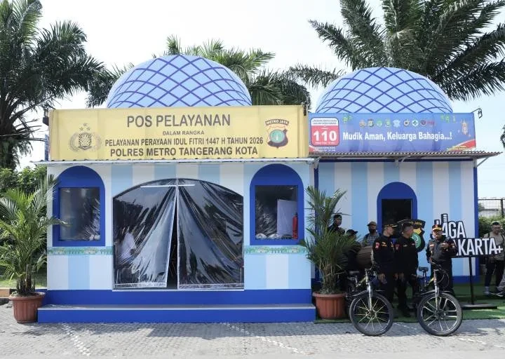 Polres Metro Tangerang Kota dan Pemkot Siagakan Posko Mudik di Rest Area KM 13,5