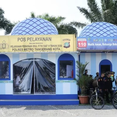 Polres Metro Tangerang Kota dan Pemkot Siagakan Posko Mudik di Rest Area KM 13,5