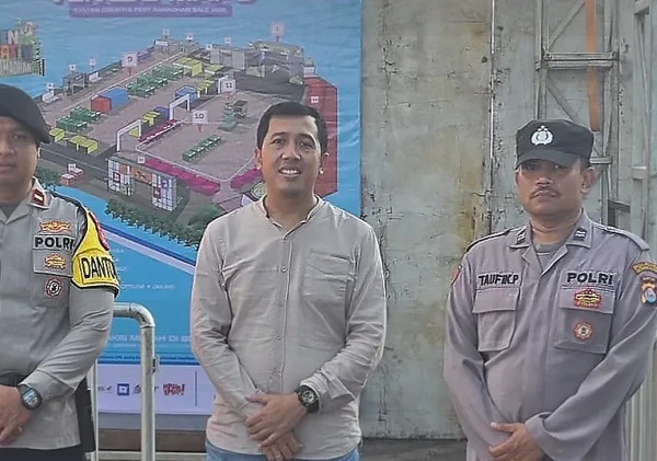 Polsek Serang Amankan Banten Creative Festival di Alun-Alun Kota