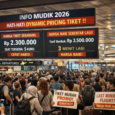 Pakar UWM: Lonjakan Harga Tiket Mudik Dipengaruhi Tingginya Permintaan dan Dynamic Pricing
