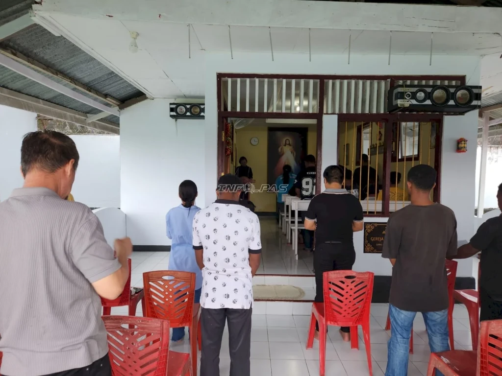 Lapas Tual Gelar Ibadah Jalan Salib, Perkuat Mental Warga Binaan Katolik