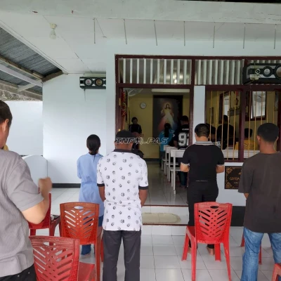 Lapas Tual Gelar Ibadah Jalan Salib, Perkuat Mental Warga Binaan Katolik