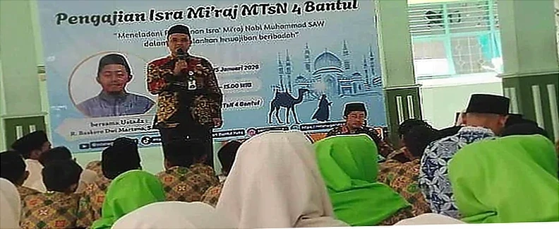 MTsN 4 Bantul Gelar Pengajian Isra Mi’raj, Ingatkan Pentingnya Salat