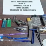 Petugas Rutan Pelaihari Sita Sejumlah Barang Terlarang dari Kamar Warga Binaan