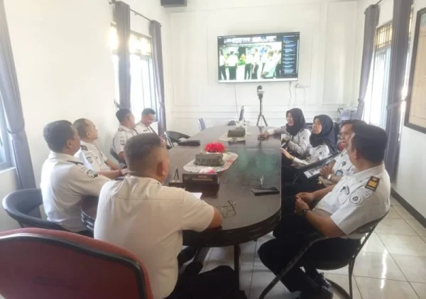 Rutan Banjarnegara Ikuti Halal Bihalal Virtual Kementerian Imigrasi dan Pemasyarakatan