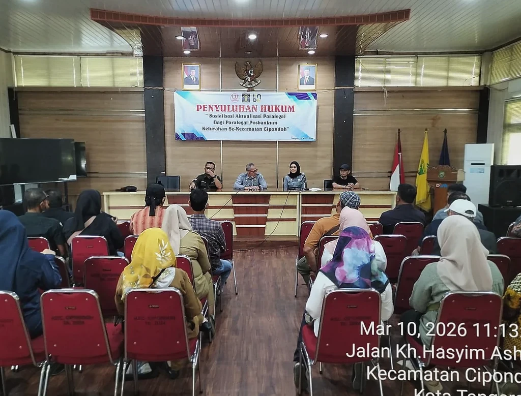 Kanwil Kemenkum Banten Gelar Sosialisasi Posbankum di Cipondoh untuk Perluas Akses Keadilan