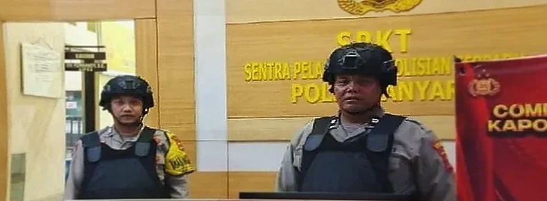 Polsek Anyar Cilegon Gelar Sispam Mako Rutin, Kapolsek Tekankan Kesiapsiagaan Personel