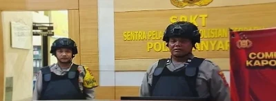 Polsek Anyar Cilegon Gelar Sispam Mako Rutin, Kapolsek Tekankan Kesiapsiagaan Personel