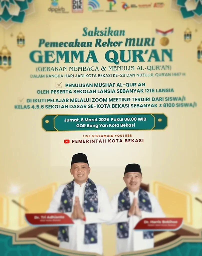 Pemkot Bekasi Targetkan Rekor MURI Penulisan Mushaf Al-Qur'an di GEMMA QUR'AN