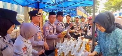 Polres Pandeglang Gelar Pangan Murah, Ratusan Warga Serbu Kebutuhan Pokok