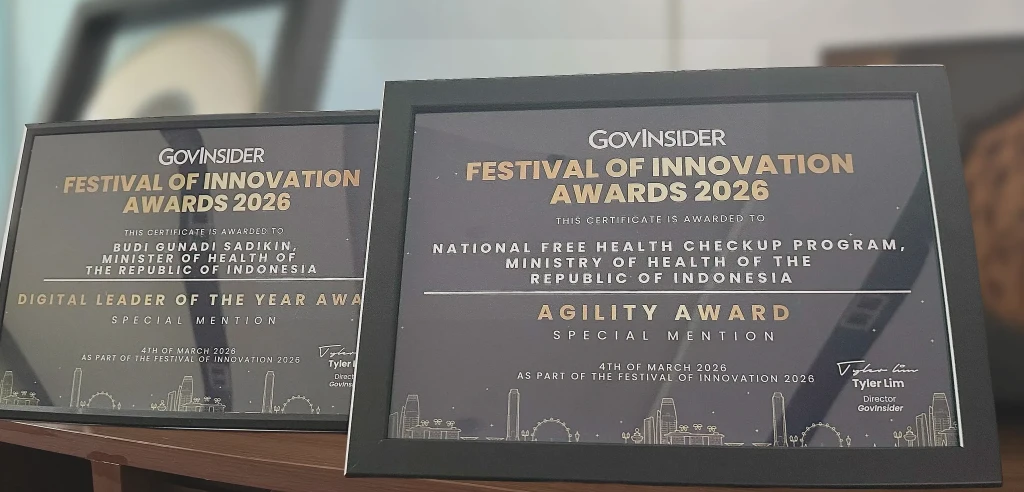 Kemenkes Raih Dua Penghargaan Inovasi Digital di Asia