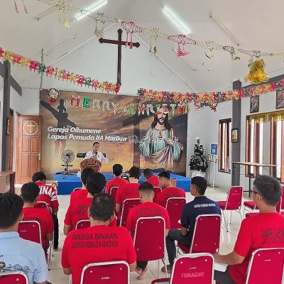 Lapas Pemuda Madiun Gelar Pembinaan Rohani Kristen dan Katolik untuk Warga Binaan